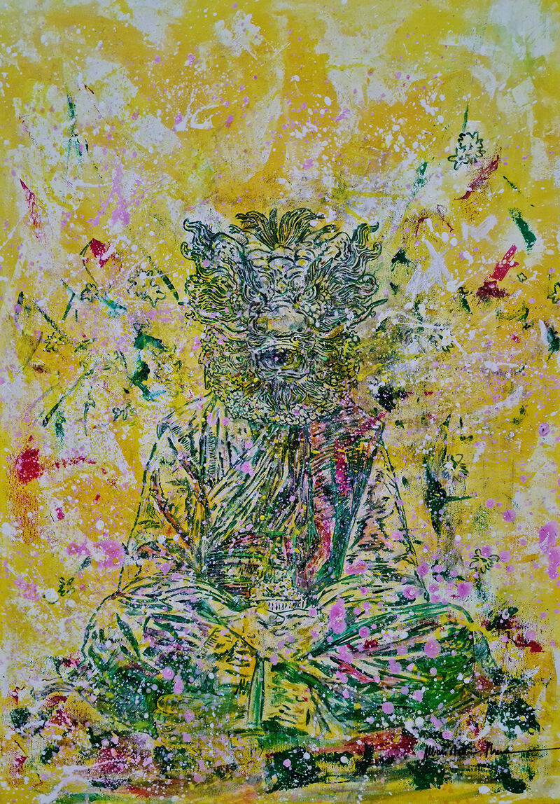 L'ora di meditazione - a Paint by Maristella Rana